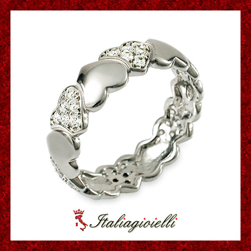Passionale anello cuori donna - anello,