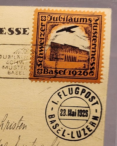Svizzera 1926 posta aerea volo