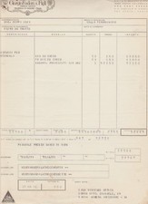 FATTURA GIORGIO FEDON fabbrica astucci di Vallesella di Cadore 1971  Pordenone