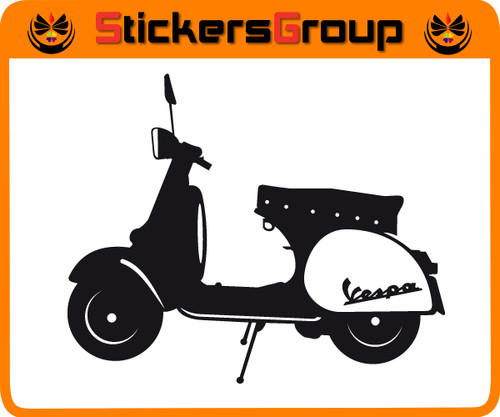 Adesivo vespa tuning scooter - tuning,