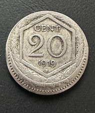 20 Cent 1919  Italia Errore Di Conio  Rara