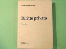 DIRITTO PRIVATO GALGANO CEDAM 1996