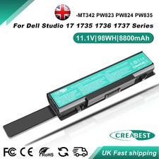 Batteria 11,1 V MT342 PW823 PW824 per Dell Studio 17 1735 1736 1737 PP31L 312-0711