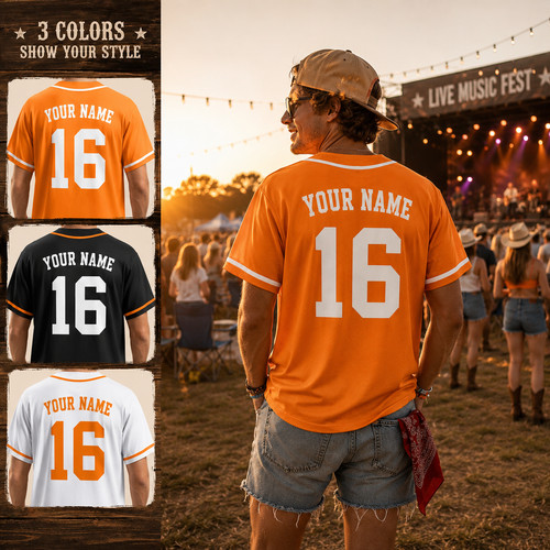 Maglia baseball musica country - baseball,