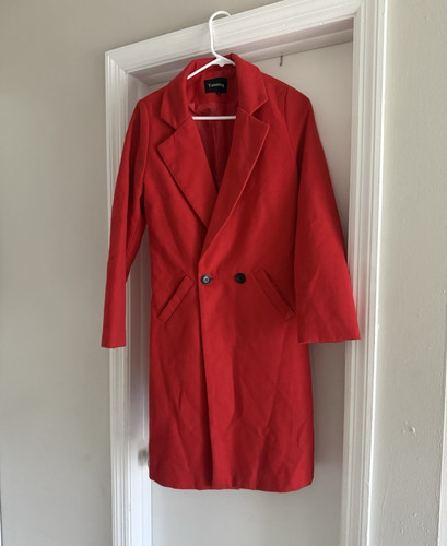 Cappotto lungo donna rosso