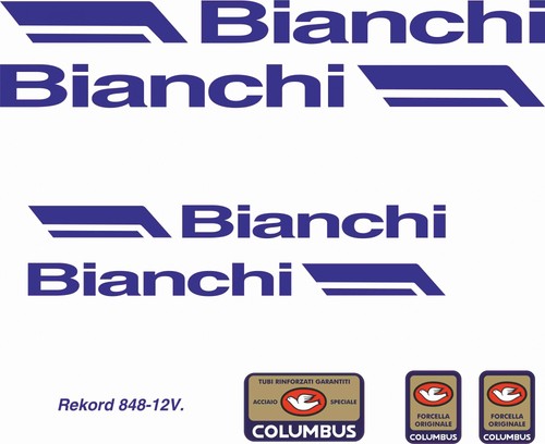 Adesivi telaio bianchi - bianchi, rekord