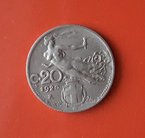 Centesimi 1920 errore - 20,