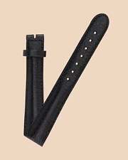 Cinturino universale Geneve 17 mm x 14 mm NOS in pelle nera