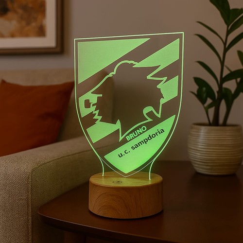 Lampada plexiglass sampdoria - lampada,