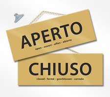 Cartello APERTO e CHIUSO cm