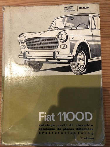 Fiat 1100d catalogue - 1100d, pieces