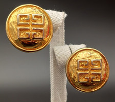 GIVENCHY PARFUMS FRANCE ORECCHINI CLIP ANNI '80