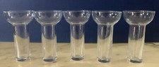 5x VINTAGE GLASS GLASSES set