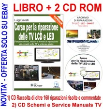 CORSO PROFESSIONALE RIPARAZIONE TV LCD LED RICERCA E SOLUZIONE GUASTI CON CD ROM