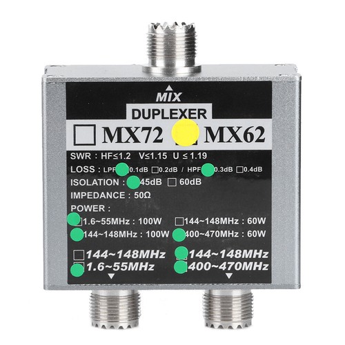 Uhf vhf duplexer - uhf, transit