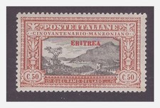 ERITREA 1924 - MANZONI  50