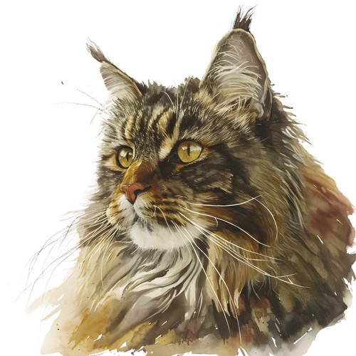 Adesivi maine coon gatto - adesivi,