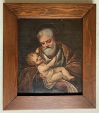 ANTICO DIPINTO OLIO TAVOLA San