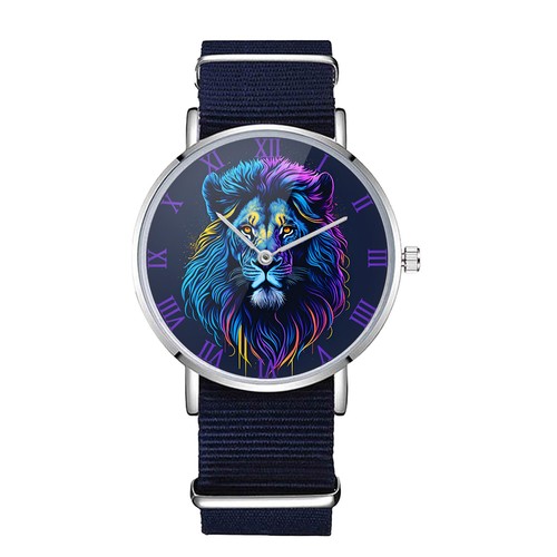Orologio lion art - lion, nylon