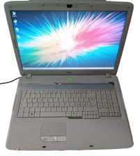 Acer 7720 Notebook PC Core Duo T5800 4gb ram 240gb SSD Firewire DVD Windows 10