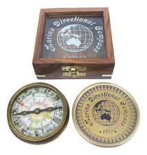 Compasso In Scatola Di Legno