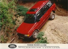 Range Rover 4.6 HSE original colour Press Photograph
