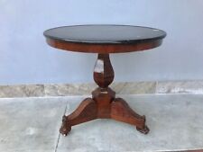 Tavolino Rotondo Carlo X in Mogano - Restaurato (in corso d'opera)