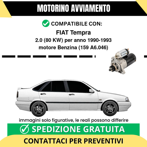 Motorino avviamento fiat - motorino,