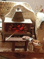 Presepe napoletano - Forno e accessori cm 18x15 home made
