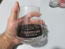 Bicchiere da collezione STRAVECCHIO BRANCA  vintage in vetro anni  '00