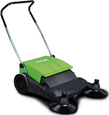 Spazzatrice industriale manuale scopa a spinta pulitrice portatile a rulli 40 Lt