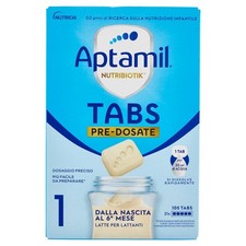 Aptamil 1 Tabs latte di proseguimento Nutrobiotik 0-6 mesi 21 bustine (105 tabs)
