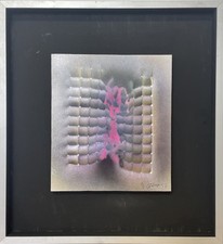 COSTALONGA FRANCO (1933 - 2019) SENZA TITOLO tecnica mista su cartone 1997 cm. 2