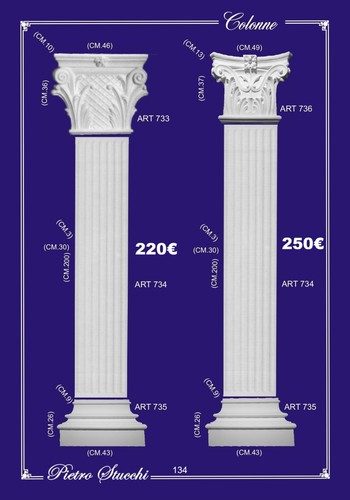 Copripilastro parasta gesso - copripilastro,