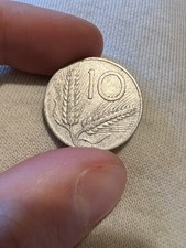 RARA MONETA 10 LIRE 1954 -