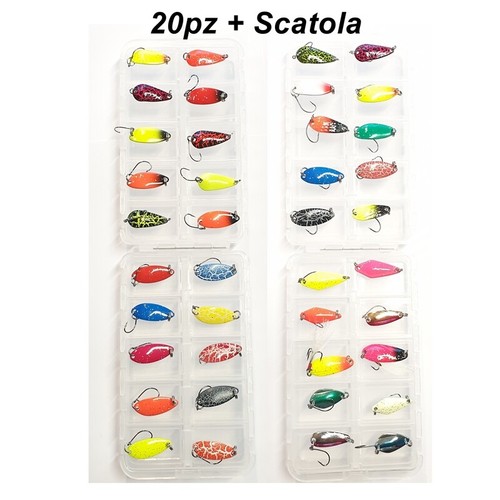 Kit 20pz ondulanti spoon trout - ondulanti,