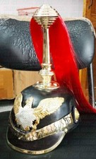 Elmetto Pickelhaube in pelle