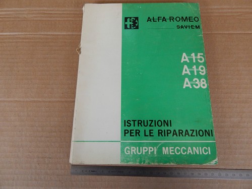 Manuale originale 1967 alfa - originale,