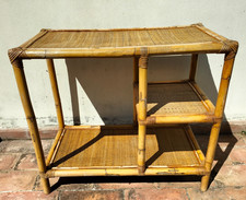 Consolle Mobile porta TV  Credenza in Bamboo Bambù Giunco Rattan