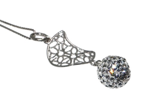 Collana ciondolo argento - argento, 925