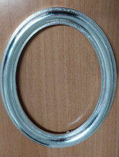 Cornice IN LEGNO MDF OVALE 048MO ARGENTO FOGLIA largh.3 H.2.7 BATT.1 CM