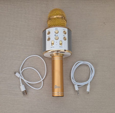 MICROFONO WIRELESS KARAOKE CON ALTOPARLANTE CASSA INTEGRATA BLUETOOTH BAMBINO