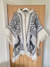 Poncho vintage peruviano lana