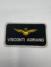 Giacca Tuta Volo Ricamata Patch Etichetta Nome Aeronautica Militare Italiana Nero Ardiano