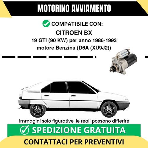 Motorino avviamento citroen - motorino, bx