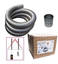 KIT TUBO FLESSIBILE INOX 5 MT