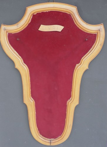 Pannello con cornice lignea - , e