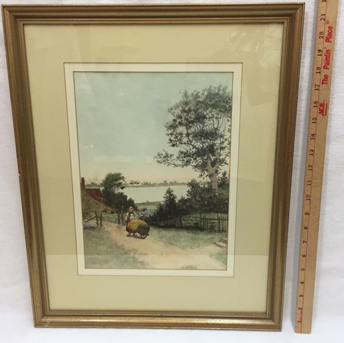 Quadro con cornice stampa - , farm