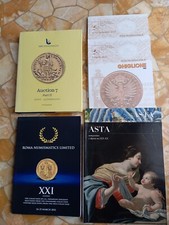 4 Cataloghi d'asta numismatica