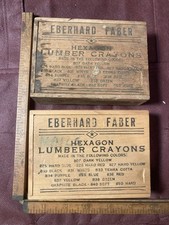 2 pastelli in legno esagonali